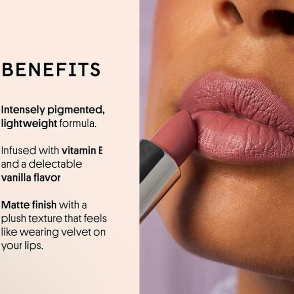 NWT WINKY LUX Lip Velour Matte Lipstick “Pippy” Mauve Lipstick - Picture 3 of 10